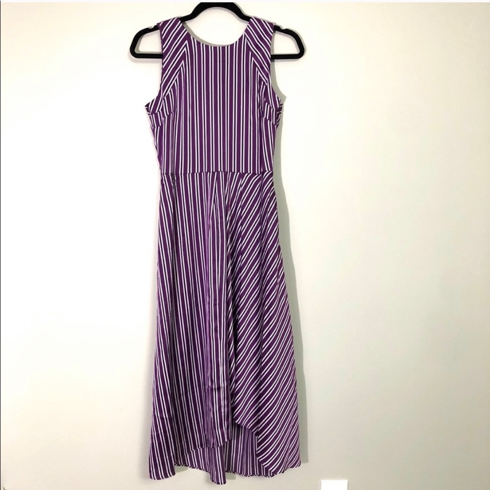 Banana Republic Striped Purple Dress